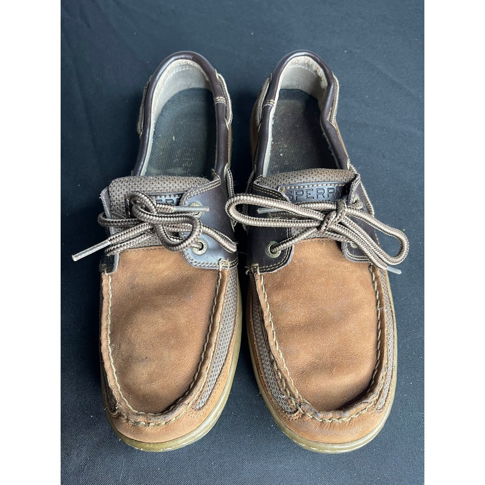 Sperry Top-Sider Billfish Mens 9.5M Tan Brown Leather Boat Shoes STS11735